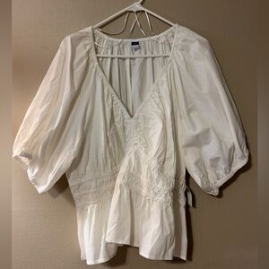 Old Navy Cream Puff Sleeve Top